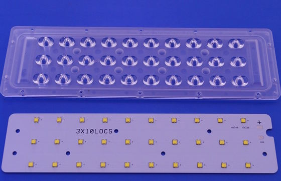 3535 PCB Plate Mounting LEDs And Optic Lens For Gas Station Lamp