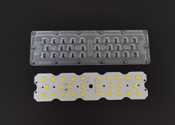 kaufen 7070 SMD 28 LED-Straßenlichtmodul 158X103 DEGREE Außenlichtobjektiv mit Heatsink Online-Herstellung