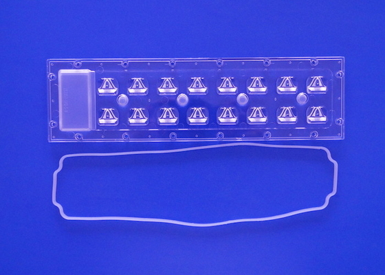 kaufen 252x70mm Serie 3535 LED-Array-Linsen wasserdicht IP65 für 16 LED-Boards 16w 24w 36w Online-Herstellung