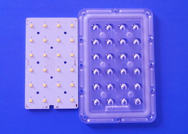 kaufen 12V 24V Solar-LED asymetrische Linse PWB-Modul-3X8 mit dem Brett, das XTE XPG LED lötet Online-Herstellung
