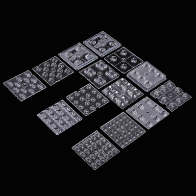kaufen 50x50mm Led-Objektiv 4/6/8/12/16/24 Punkte Kunststoff pmma Led-Optiklinsen für Straßenbeleuchtung/Flutlicht Online-Herstellung