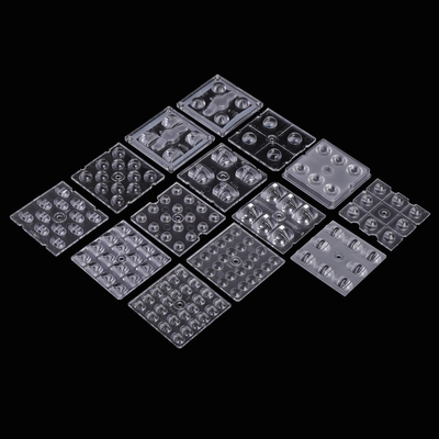 kaufen 50x50mm Led-Objektiv 4/6/8/12/16/24 Punkte Kunststoff Sekundäroptik /pmma LED-Optik Led-Objektive für Straßenbeleuchtung / Hochwasseraufleuchtung Online-Herstellung