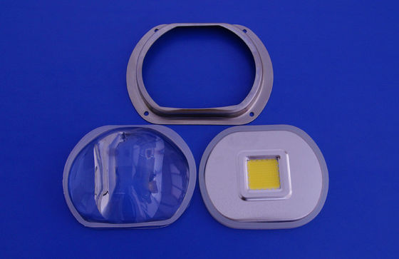100W Bridgelux Led Glass Lens , Led street light optical glass lens