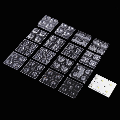 kaufen 2x2 Module Led Street Light Lens PC Led Lens für Straßenlaterne Online-Herstellung