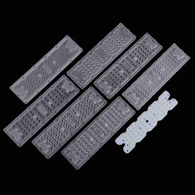 20W 50W SMD3030 LED Street Light Module PC LED Lens Waterproof 48V With Heat Sink