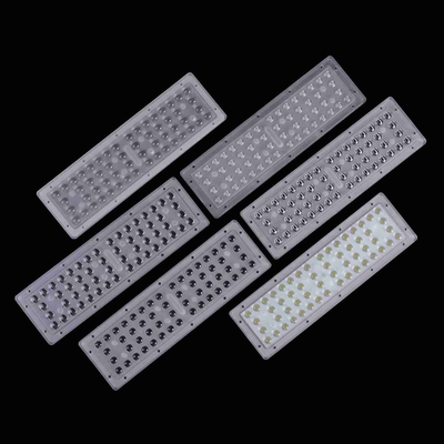 56 W Road Lamp Led Lens Array / Optical Led Street Light Lens With Silicone Gasket