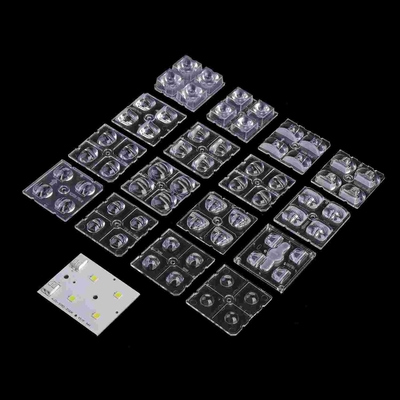 kaufen 2x2 Led-Modul 50x50mm 4 in 1 LED-Optiklinsen für Straßenlaternen Online-Herstellung