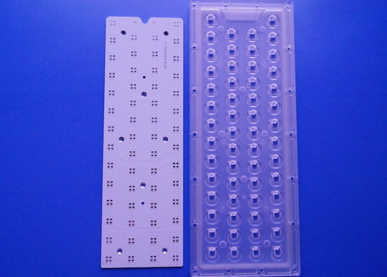 56 LED 4 Pieces 3030 SMD Street Lamp Module Type 4 Lens 100-200W Optical Grade PC