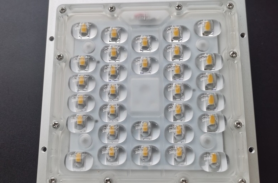 50W SMD 5050 Led Street Light Komponenten, Led Linsen 236x70mm 130x130mm