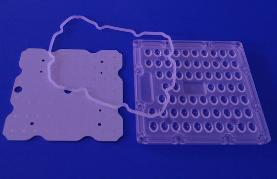 Square LED Street Light Module 80X150 Degree Lens with PCB board for Urban lights parts