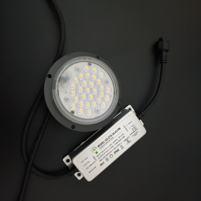 20w 30w 3000k rundes Led-Modul schwarze Wärmeabdeckung 90 Grad Linse für LED-Post-Top-Licht