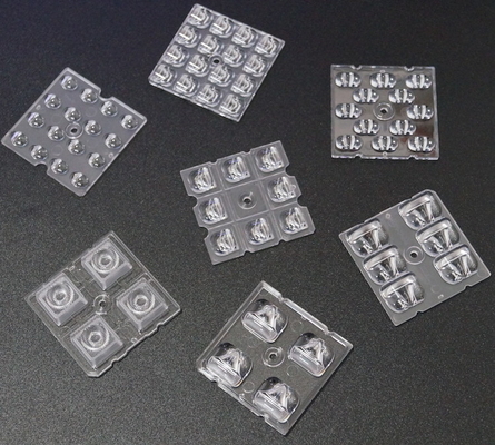 50X50MM 2x2 LED-Array PC-Objektiv 4 / 6 / 8 / 12 / 16 / 24 LED für 3030/3535/5050 SMD LED