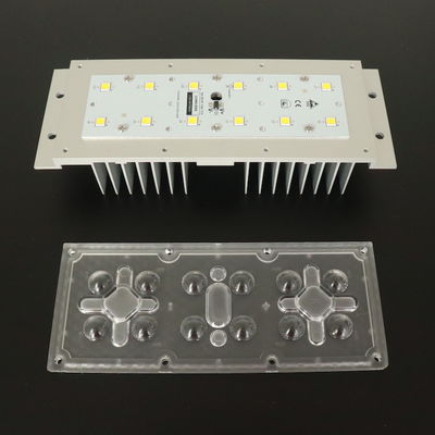 12–50 W 5050 SMD LED-Straßenlaternenmodul mit 145 x 70 Grad Abstrahlwinkel und integriertem Aluminium-Kühlkörper für Industrie- und Straßenbeleuchtung