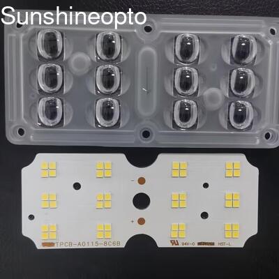 3030 SMD LED PCB-Platine für 30 bis 45W Straßenlaternenmodule mit kundenspezifischem Linsendesign