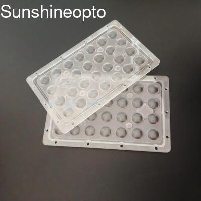 Kundenspezifische 3030 SMD LED-Leiterplatte für 35 bis 50W LED-Lichtmodule mit 90° Abstrahlwinkel und optischer PC-Linse