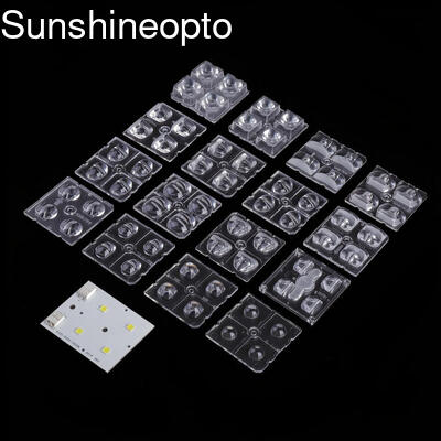 Großhandel 50x50mm LED-Optiklinsen mit mehreren Blickwinkeln für Straßen- und Hochwassereinrichtungen