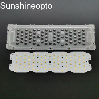 Bulk 50 W 72 IN 1 3030 SMD LED-Leiterplatte mit 250 x 74 x 6,15 mm Linse für Light Factory