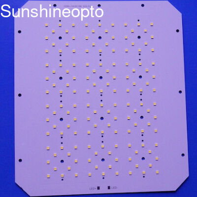 Kundenspezifische 120 W 144 Punkte 3030 SMD-Leiterplatte mit 50 x 50 mm LED-Linse