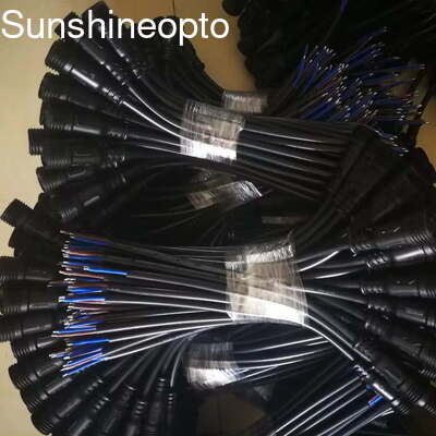 3-poliger wasserdichter Stecker / Buchse M12/M19 Elektrokabel IP67 24AWG Kabelverbinder