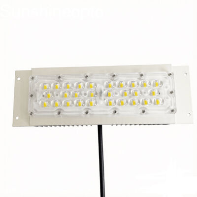 28PCS 7070 LED-Straßenlaternenmodul mit 158×103° optischer Linse, 48V Hochleistungs-Straßenbeleuchtungslösung