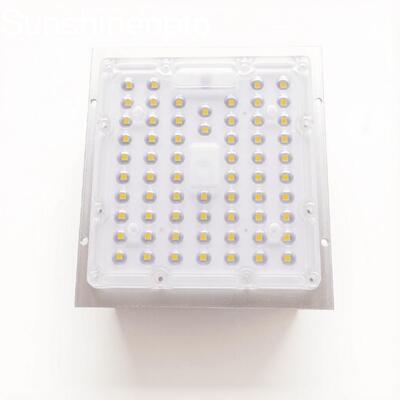 90° quadratisches 3030-LED-Linsenmodul, 64-LED-optische PC-Linse mit Aluminium-Leiterplatte, OEM/ODM-Hersteller