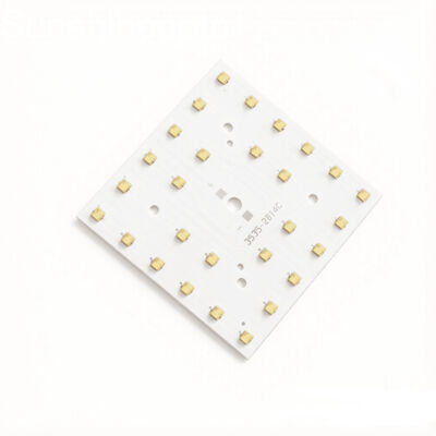 100 × 100 mm 50 W SMD3535 LED-Leiterplatte mit optischer PC-Linse, Nachrüstmodul für Straßen- und öffentliche Beleuchtung, OEM-Hersteller