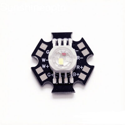 12-W-RGBW-LED-Modul mit 4-Punkt-LED-Chips, Hochleistungs-LED auf Black Star-Platine für Bühnenbeleuchtung