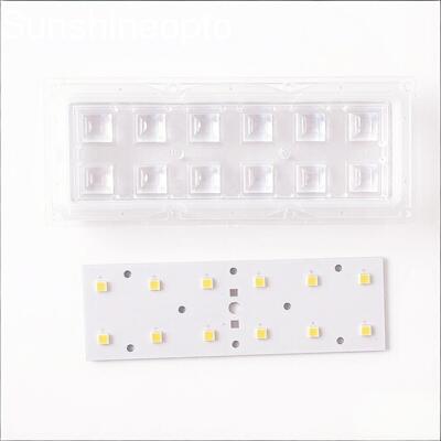 2×6 SMD 5050 LED-Straßenlaternen-Nachrüstsatz 5000LM LED-Modul mit 60×60° optischer Linse
