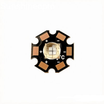 Blaue 9-W-Hochleistungs-LED mit 450–460 nm und 90-Grad-Abstrahlwinkel. Hocheffiziente LED