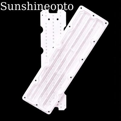 Kundenspezifische 64-in-1-3030-SMD-LED-Leiterplatte mit optischer 90×110-Grad-PC-Linse für Straßen- und Industriebeleuchtung