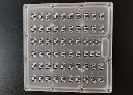 175x175mm 5050 SMD LED-Array-Linsen TYP2 Strahlwinkel Quadratische Lichtlinse für 60W 120W Straßenlaternen